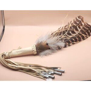 Leather Wrapped Prayer Fan